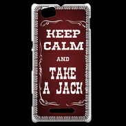 Coque Sony Xperia M Keep Calm and Take Jack Rouge