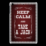 Coque iPadMini Keep Calm and Take Jack Rouge