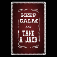 Etui carte bancaire Keep Calm and Take Jack Rouge