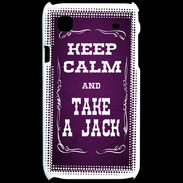 Coque Samsung Galaxy S Keep Calm and Take Jack Violet