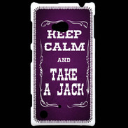 Coque Nokia Lumia 720 Keep Calm and Take Jack Violet