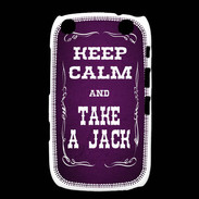 Coque Blackberry Curve 9320 Keep Calm and Take Jack Violet