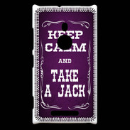 Coque Nokia Lumia 925 Keep Calm and Take Jack Violet