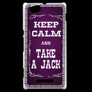 Coque Sony Xperia M Keep Calm and Take Jack Violet