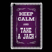 Coque iPadMini Keep Calm and Take Jack Violet