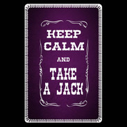 Etui carte bancaire Keep Calm and Take Jack Violet