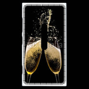 Coque Nokia Lumia 920 Coupes de champagne sur fond noir