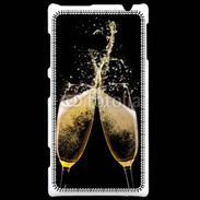 Coque Nokia Lumia 720 Coupes de champagne sur fond noir