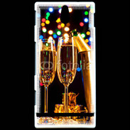 Coque Sony Xperia U Fête au champagne
