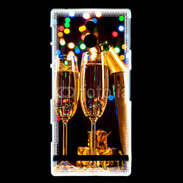 Coque Sony Xperia P Fête au champagne