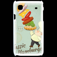 Coque Samsung Galaxy S Hamburger vintage