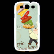 Coque Samsung Galaxy S3 Hamburger vintage