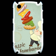 Coque Blackberry 8520 Hamburger vintage