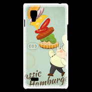 Coque LG Optimus L9 Hamburger vintage