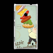 Coque Nokia Lumia 520 Hamburger vintage