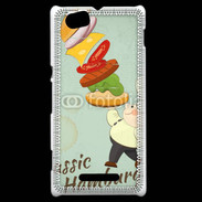 Coque Sony Xperia M Hamburger vintage