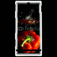 Coque Sony Xperia U Poivron rouge