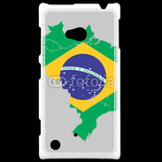 Coque Nokia Lumia 720 Drapeau Brésil coupe du monde 2014