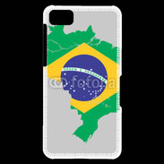 Coque Blackberry Z10 Drapeau Brésil coupe du monde 2014