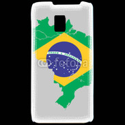 Coque LG P990 Drapeau Brésil coupe du monde 2014