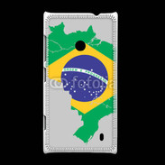 Coque Nokia Lumia 520 Drapeau Brésil coupe du monde 2014