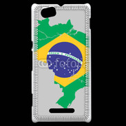 Coque Sony Xperia M Drapeau Brésil coupe du monde 2014