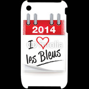 Coque iPhone 3G / 3GS J'aime les bleus 2014