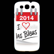 Coque Samsung Galaxy S3 J'aime les bleus 2014