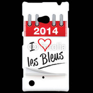 Coque Nokia Lumia 720 J'aime les bleus 2014