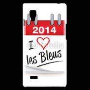 Coque LG Optimus L9 J'aime les bleus 2014
