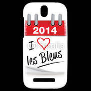 Coque HTC One SV J'aime les bleus 2014