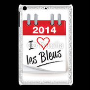 Coque iPadMini J'aime les bleus 2014