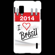 Coque LG Optimus G I love Bresil 2014