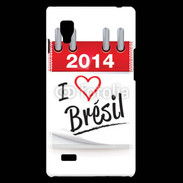 Coque LG Optimus L9 I love Bresil 2014