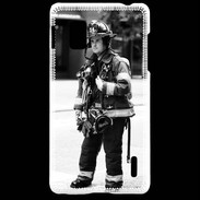 Coque LG Optimus G Un pompier à New York PR 10