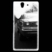 Coque Sony Xperia Z Voiture en noir et blanc PR 10