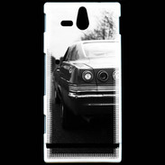 Coque Sony Xperia U Voiture en noir et blanc PR 10