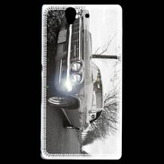 Coque Sony Xperia Z Voiture en noir et blanc PR 20