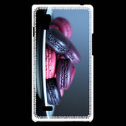 Coque LG Optimus L9 Macaron mauve PR 10