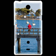 Coque Sony Xperia T Pêcheurs sur ponton