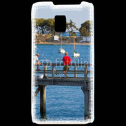 Coque LG P990 Pêcheurs sur ponton