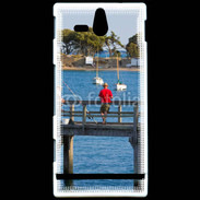 Coque Sony Xperia U Pêcheurs sur ponton