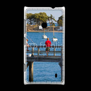 Coque Nokia Lumia 520 Pêcheurs sur ponton