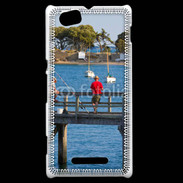 Coque Sony Xperia M Pêcheurs sur ponton