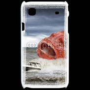 Coque Samsung Galaxy S Enorme poisson chassant bateau de pêcheurs