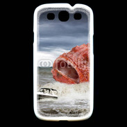 Coque Samsung Galaxy S3 Enorme poisson chassant bateau de pêcheurs