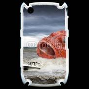 Coque Blackberry 8520 Enorme poisson chassant bateau de pêcheurs