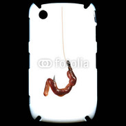 Coque Blackberry 8520 Hameçon avec appât pêcheur