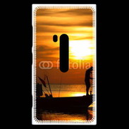 Coque Nokia Lumia 920 Couché de soleil pêcheur