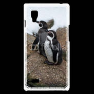 Coque LG Optimus L9 2 pingouins